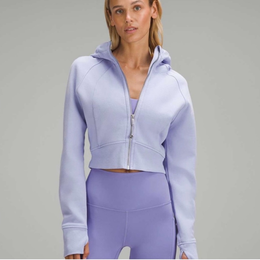 Lululemon Scuba Cropped Full Zip-Up Hoodie 12